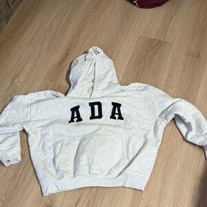 Gray Hoodie with ADA Letters